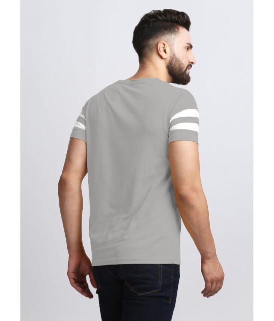 AUSK - Grey Cotton Blend Regular Fit Mens T-Shirt ( Pack of 2 ) - None