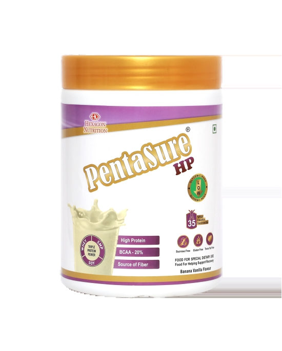 Pentasure HP Whey Protein - Banana Vanilla Flavour, 400 gm