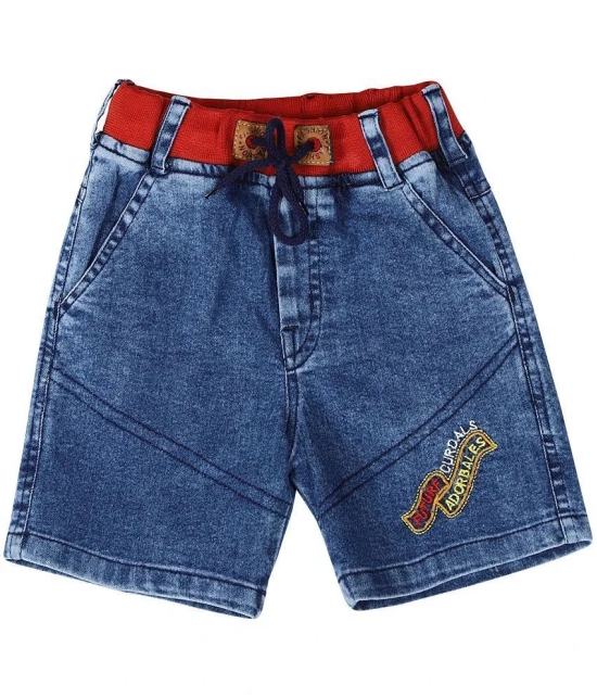 Cremlin Clothing - Blue Denim Boys Shorts ( Pack of 1 ) - None