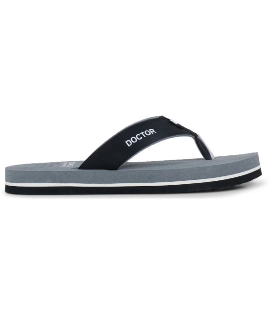 DOCTOR EXTRA SOFT - Grey Mens Thong Flip Flop - None