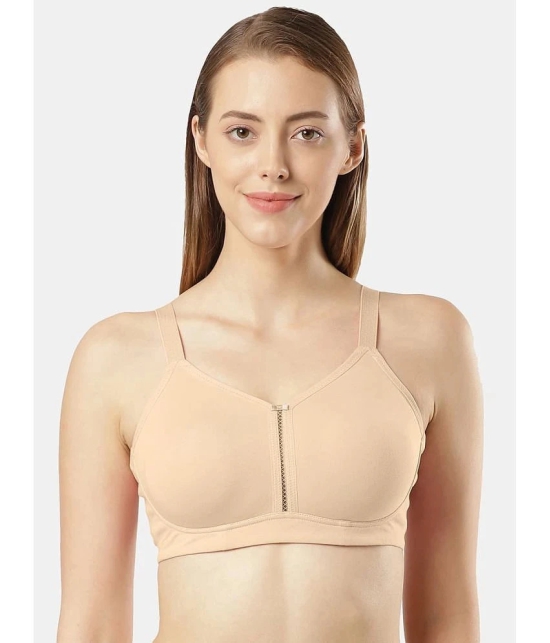 Jockey ES27 Wirefree Non Padded Super Combed Cotton Elastane Full Coverage Minimizer Bra-Light Skin - None