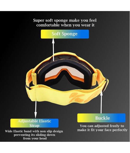 AutoPowerz - Day & Night HD Vision Multicolour Riding Goggles ( Pack of 1 )