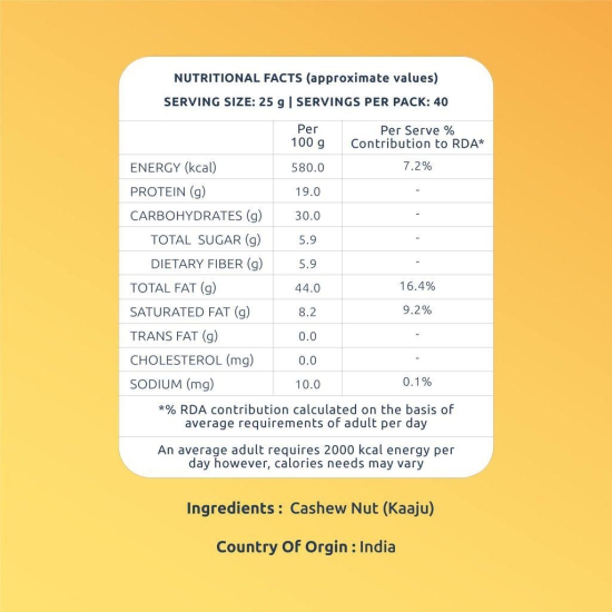 Farmley Premium (Kaju) Cashews  (1 Kg)