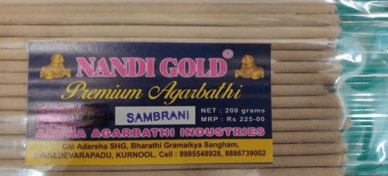 Nandi Gold Premium Natural Agarbatti Sticks | 200g | Fragrance- Sambrani