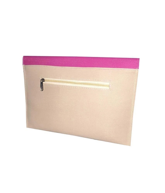 Apnav Pink-Cream Clutch with Sling