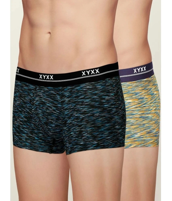 XYXX - Multicolor Modal Mens Trunks ( Pack of 2 ) - None