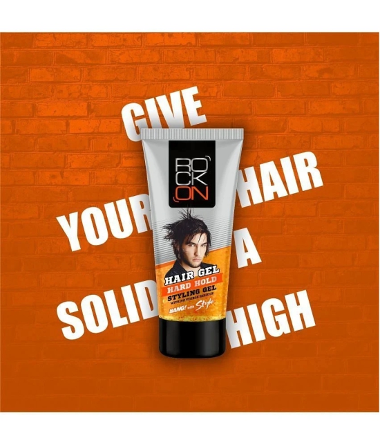 ROCK ON Soft Wet Styling Hair Gel (2 x 60g) + Hard Hold Styling Hair Gel ( 2 x 60g) Hair Gel (240g)