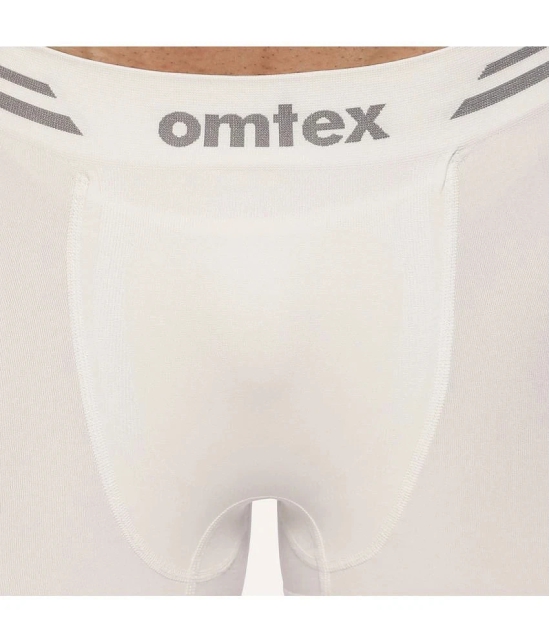 Omtex Nylon Mens Trunks ( White ) - None