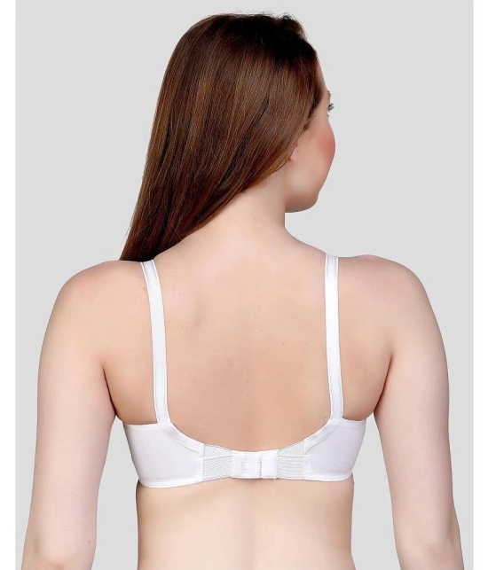 TCG - White Cotton Non Padded Womens Everyday Bra ( Pack of 6 ) - None