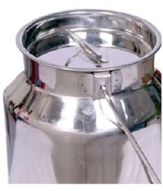 Dynore - Steel Silver Milk Container ( Set of 1 - 1000 ) - Silver