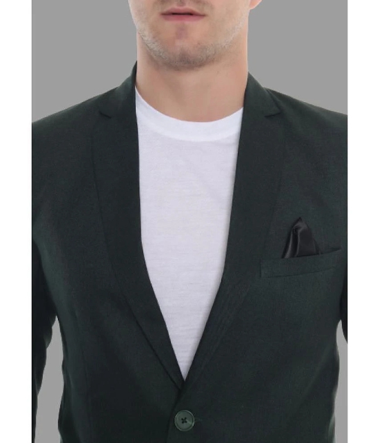 DKGF Fashion - Green Polyester Regular Fit Mens Blazer ( Pack of 1 ) - None