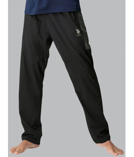 U.S. Polo Assn. Black Polyester Mens Trackpants ( Pack of 1 ) - None