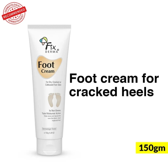 Foot Cream for Cracked Heels | 5% Lactic Acid, 15% Urea, 3% Glycerine-150g