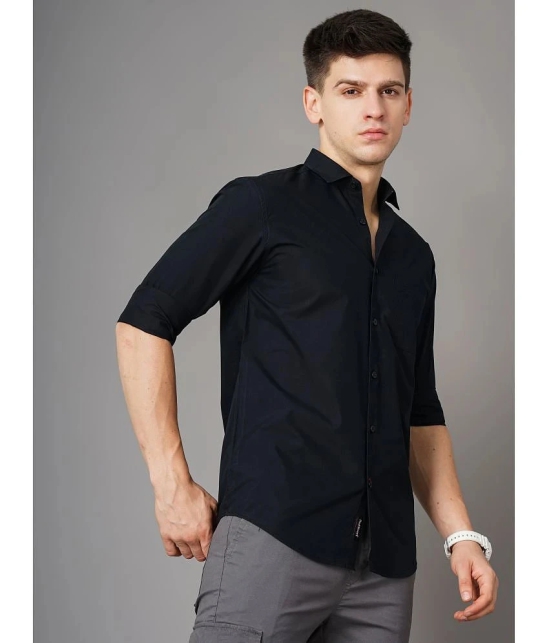 Paul Street - Black 100% Cotton Slim Fit Mens Casual Shirt ( Pack of 1 ) - None