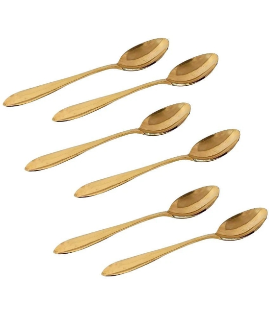 A & H ENTERPRISES - Brass Brass Table Spoon ( Pack of 6 ) - Brass