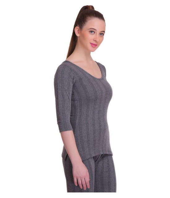 TT Cotton Blend Topwear - Grey - XL