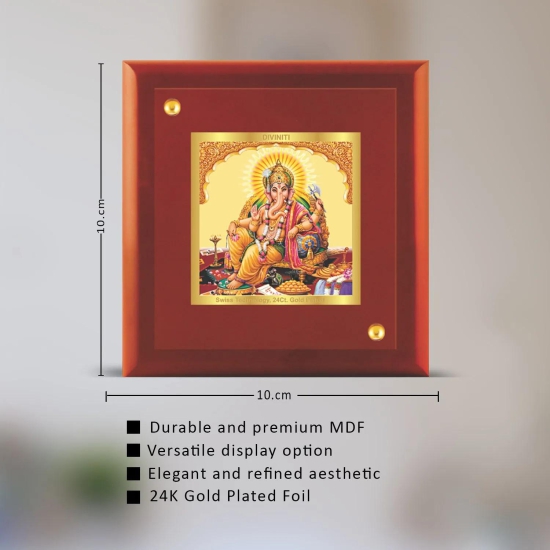 24K Gold Plated Ganesha Customized Photo Frame For Corporate Gifting