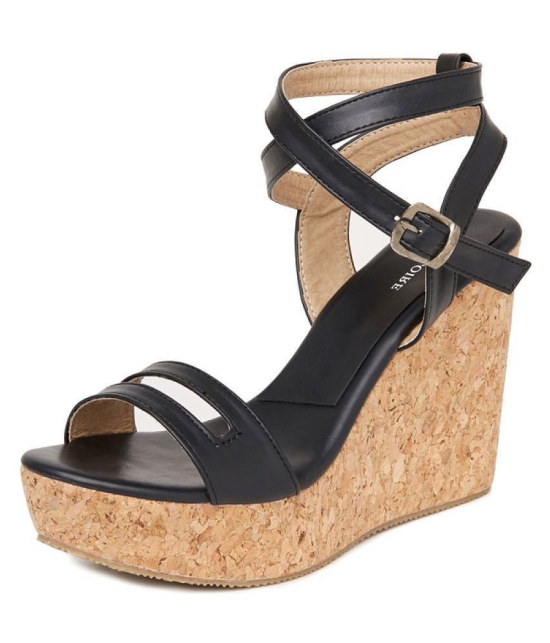 MARC LOIRE -  Black Women's Wedges Heels - 4