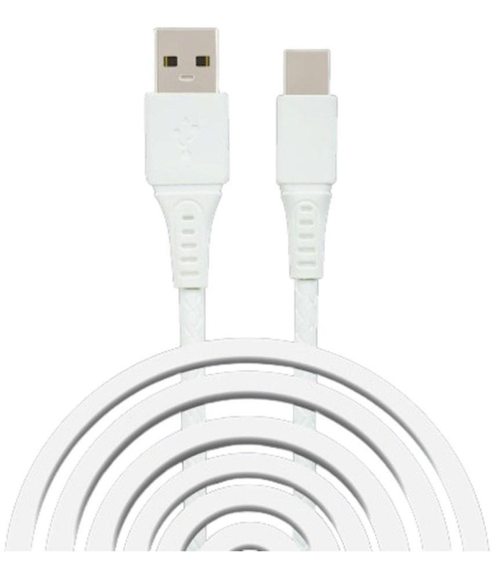 Zebronics White 2.4 A Type C Cable 1 Meter - White