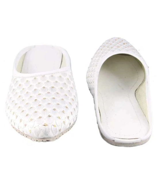 Raj - White Womens Mules - None