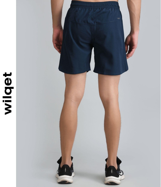 Mens Dryfit 2IN1 Shorts-Navy/Navy / M