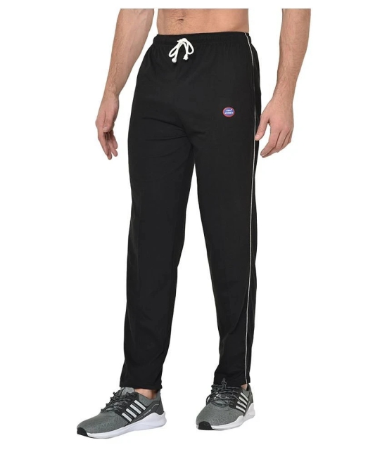 Vimal Jonney Black Cotton Blend Trackpants - L