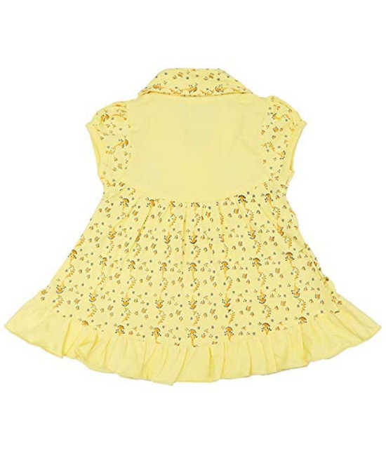 NammaBaby - Yellow Cotton Blend Baby Girl Frock ( Pack of 1 ) - None