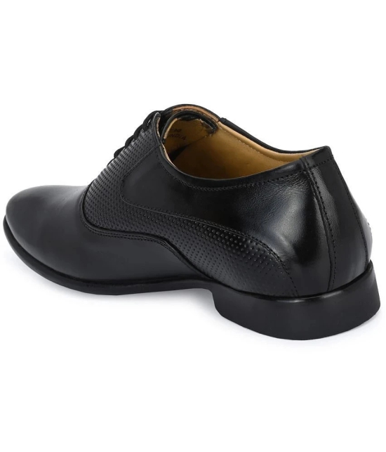 Leeport - Black Mens Derby Formal Shoes - None