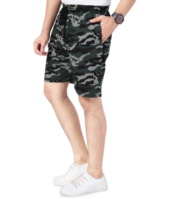 Neo Garments Green Cotton Mens Shorts ( Pack of 1 ) - None