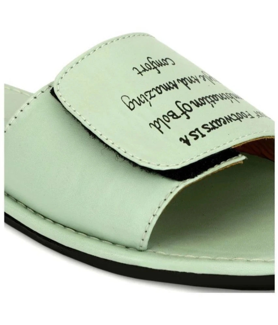 Secritas - Green Mens Slide Flip Flop - None