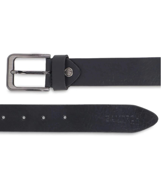 samtroh - Black Leather Mens Formal Belt ( Pack of 1 ) - None