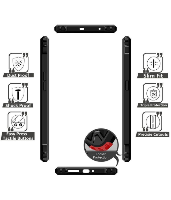 NBOX Bumper Cases Compatible For Rubber Realme GT Neo 3 5G ( Pack of 1 ) - Black