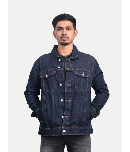 Radprix Denim Mens Denim Jacket - Blue ( Pack of 1 ) - None