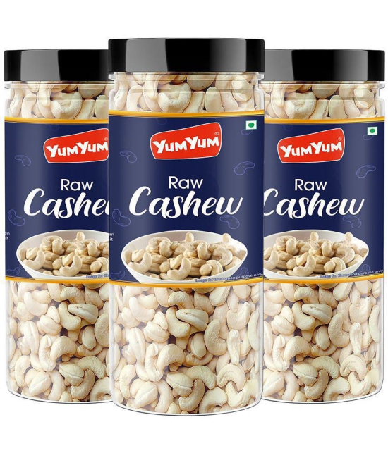 YUM YUM Premium Raw Cashews Nut Kaju 450g (3X150g) Dry Fruits