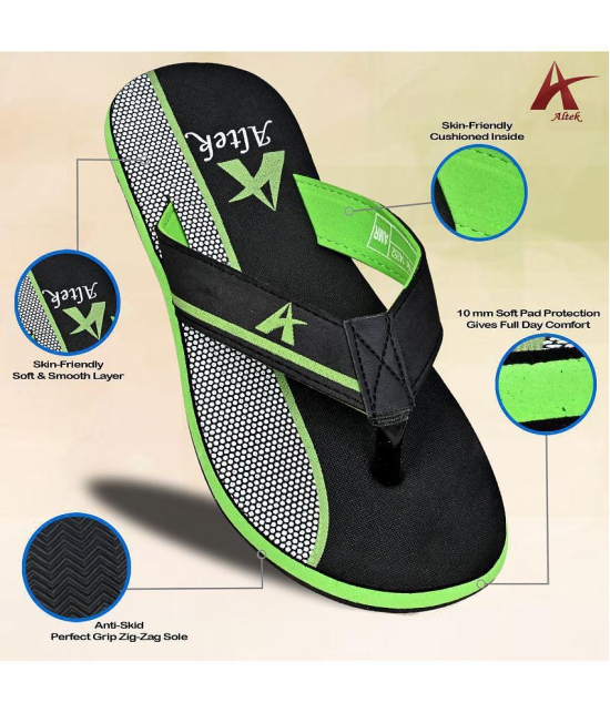 Altek - Green Mens Thong Flip Flop - None