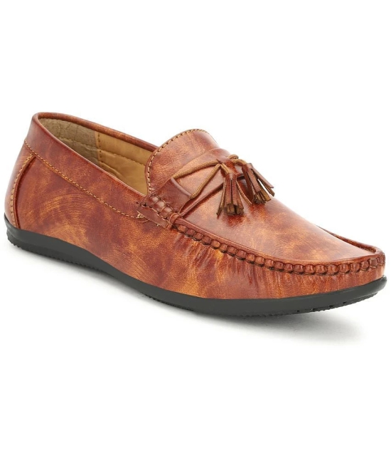 Buxton Tan Mens Tassel - 6