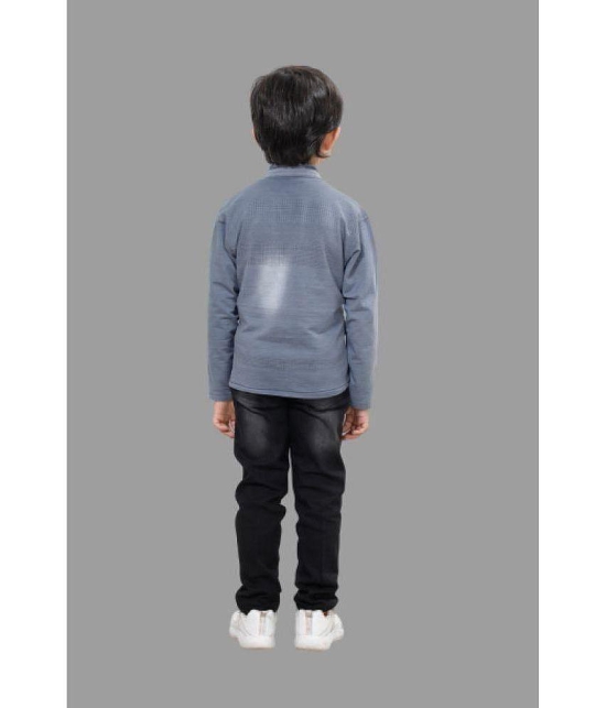 DKGF Fashion - Light Grey Cotton Blend Boys T-Shirt & Jeans ( Pack of 1 ) - None