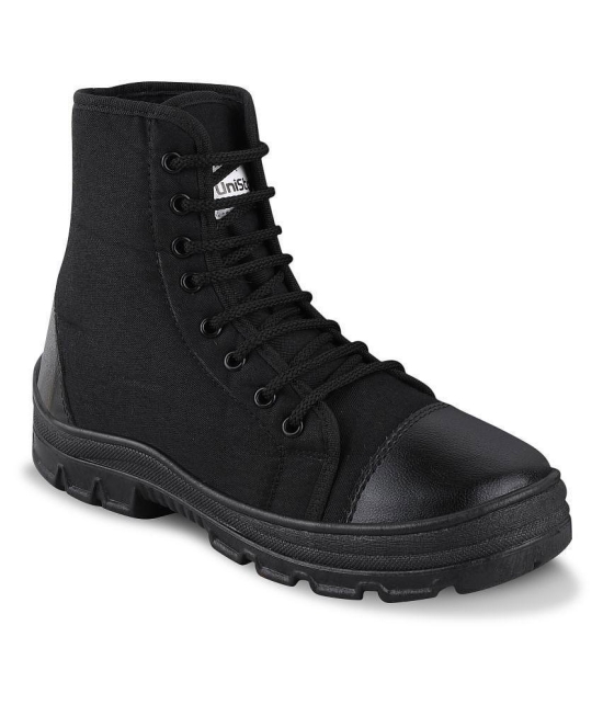 UniStar - Black Men's Boots - 8