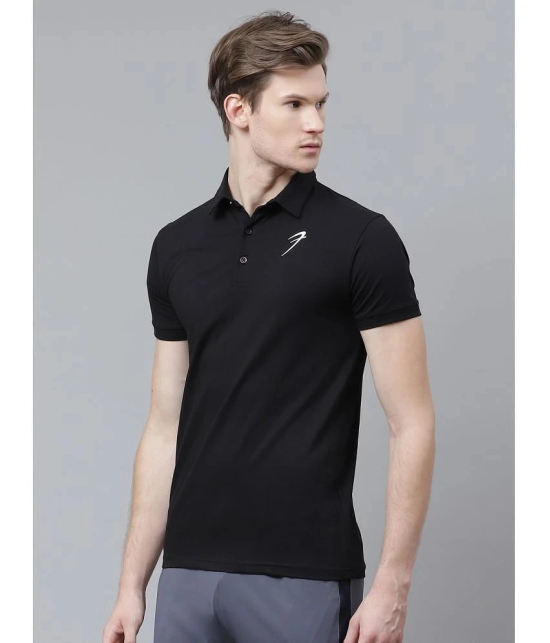 Fuaark - Black Cotton Regular Fit Mens Sports Polo T-Shirt ( Pack of 1 ) - None