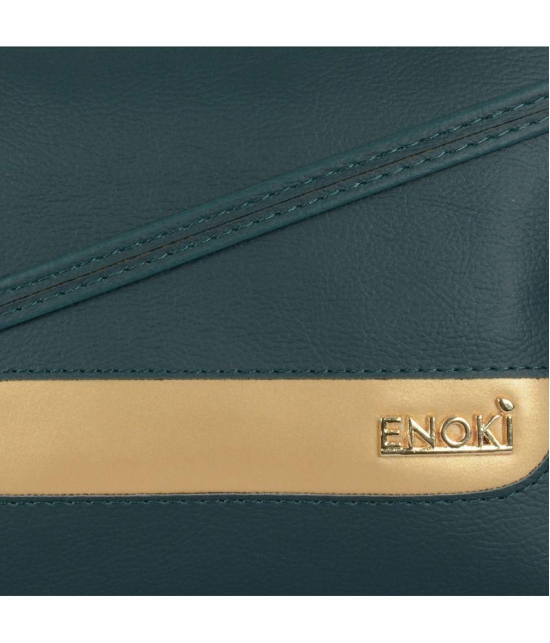 Enoki - Green Artificial Leather Sling Bag - Green