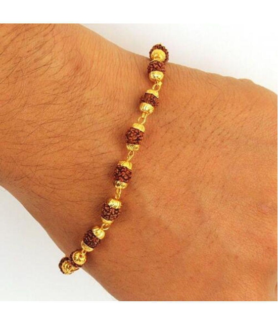 PAYSTORE Premium quality Golden Rudraksha Bracelet - None