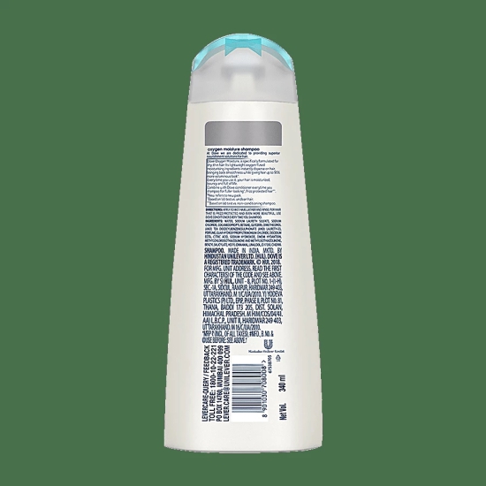 Dove Oxygen Moisture Shampoo, 340 Ml