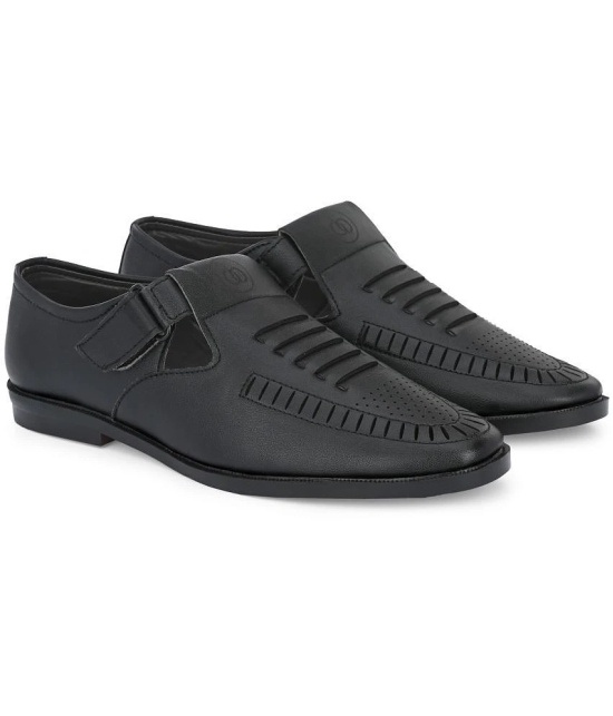 Leeport - Black Mens Sandals - None