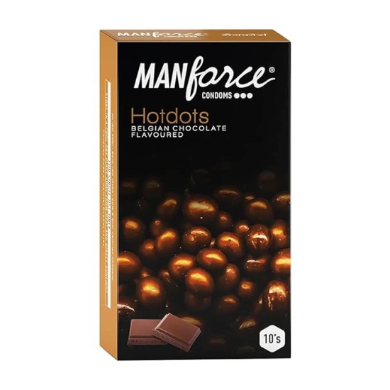 MANFORCE CONDOM(HOT DOTS)10S(BG. CHOCO)