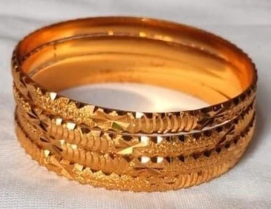 GOLD PLATED BANGLE -SET 4