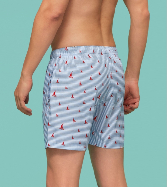 Remix Cotton Boxers Sailor Blue L