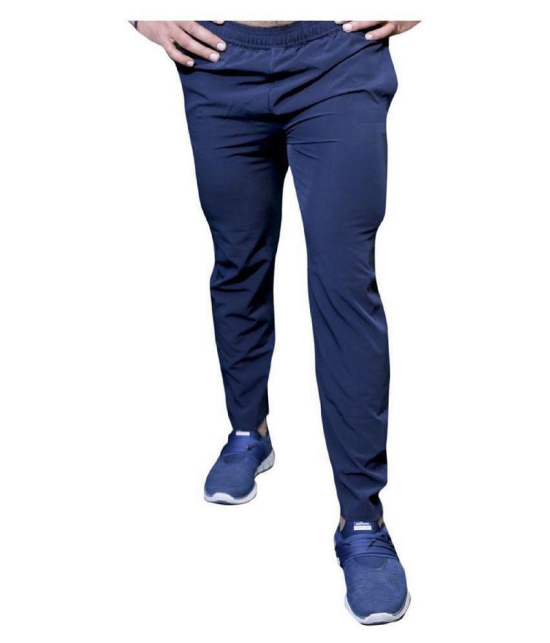 RANBOLT - Navy Blue Polyester Men's Sports Trackpants ( Pack of 1 ) - 2XL