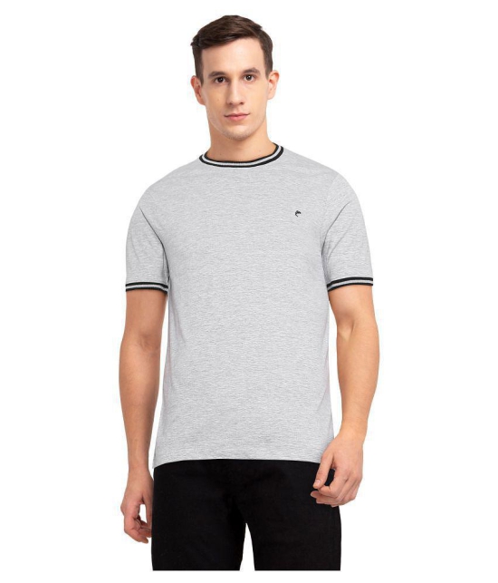 Ruggers Polyester Grey Solids T-Shirt - None