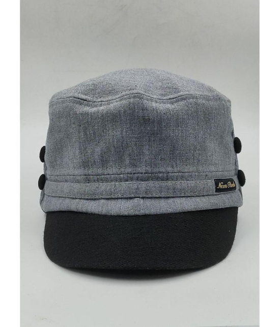 Zacharias - Gray Cotton Mens Cap ( Pack of 1 ) - Gray