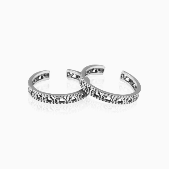 Silver Grace Toe Ring